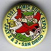 Button 154: Comic Book Expo (San Diego 1991) Rick Geary airplane art