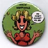 Button 084: Holly Happyface (# 6 of 11 in Crumb Series)