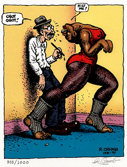 R. Crumb Serigraph: The Nubile Dancer - Signed