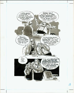 Will Eisner Original Art: Pg 11 from The Miracle of Dignity, in MINOR MIRACLES (1991)