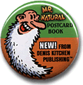 Button 245: Mr. Natural Postcard Promo (A) by R. Crumb (GY)