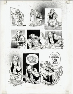 Will Eisner Original Art: �I AM NOT DEAD!� Page 6 Pencil and Ink Art from Invisible People (1992