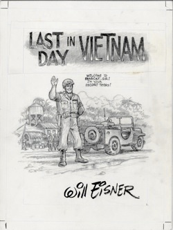 Will Eisner Original Art: Page 1 SPLASH / TITLE PAGE from Last Day in Vietnam (2000)