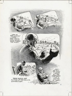Will Eisner Original Art: Page 7 from Last Day in Vietnam (2000)