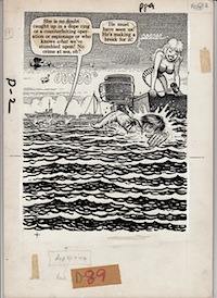 Elder & Kurtzman Original Art: Goodman Underwater p. 63 (1962)