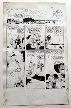 Will Eisner Original Spirit Art:  Blubber p.4 (1946)