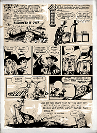 Will Eisner Original Art: Halloween Spirit of 1947: The Burning of P.S. 43 pg.7