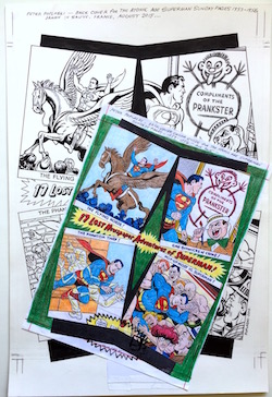 Peter Poplaski Original Art: Atomic Age Superman: 1953-1956  BACK Cover
