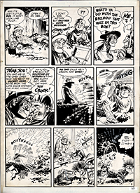 Will Eisner Original Spirit Art: Cache McStash pg. 5 (1948)
