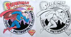 Peter Poplaski Art:SUPERMAN: 40th ANNIVERSARY in METROPOLIS, ILLINOIS