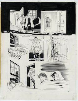 Will Eisner Art: City People Notebook "Smellbound" p. 6 lot of 3