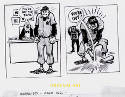 Will Eisner Art: New York Yankees / Expressions of Emotions