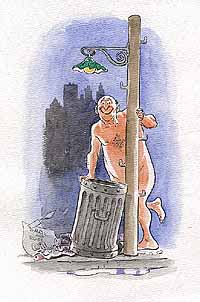 Will Eisner Original Art: NUDE Self Portrait in COLOR