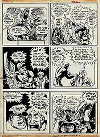 Will Eisner Original Spirit Art: The Tunnel p. 5