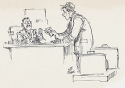 Will Eisner Original Art: Computers Will Make Money Obsolete