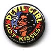 Button 212: Devil Girl Hot Kisses candy promo (R. Crumb)
