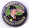 Button 239: Li'l Abner's Ideel: Fearless Fosdick (Al Capp)