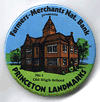 Button 066: Princeton, Wisconsin Landmark (high school)