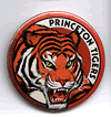 Button 076: Princeton Tigers (Wisc. high school logo by Pete Poplaski)