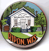 Button 077: Ripon, Wisconsin, Birthplace of Republican party (by Pete Poplaski)