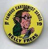 Button 019: Famous Cartoonist Kelly Freas (Alfred E. Neuman)