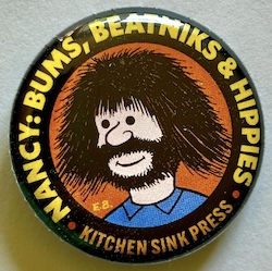 Button 217:  Nancy Fest Bushmiller Hippie