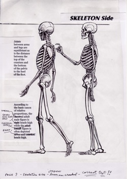 �Skeleton Side� from Will Eisner�s Expressive Anatomy (2004-2007*) page 4 LOT