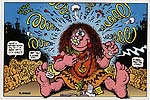 R. Crumb Postcard: Flower Child