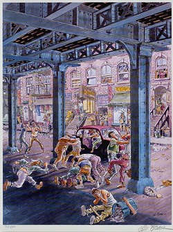 Will Eisner Lithograph: Turf War