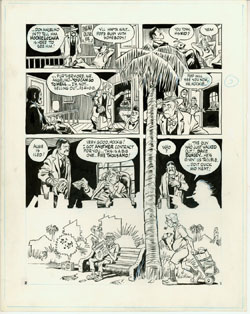 Will Eisner Original Art: The Long Hit, page 2 (1986)