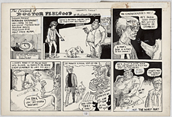 Frank Stack Original Art: Casebook of Dr. Feelgood / Grammit's Poodle from Dorman's Doggie