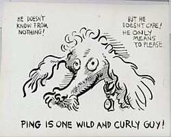 Frank Stack Original Art: Ping is One Wild Guy
