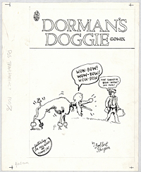 Frank Stack Original Art: Dorman's Doggie #1 Cover (1979)