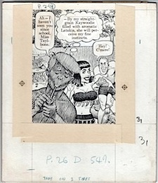 Elder & Kurtzman Original Art: Goodman Gets Gun p. 138 (1962)