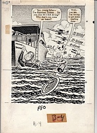 Elder & Kurtzman Original Art: Goodman Underwater p. 54 (1962)