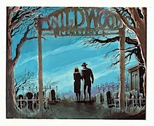 Will Eisner Art: Wildwood Cemetery Color Painting (1986)