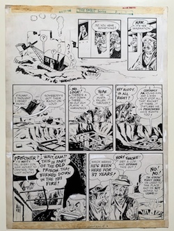 Will Eisner Original Spirit Art: Prisoner of Donjon p.2 (1948)