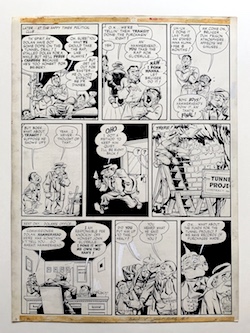 Will Eisner Original Spirit Art: Ward Healy p.6 (1948)