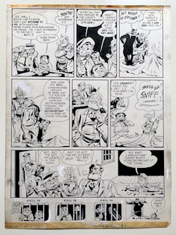 Will Eisner Original Spirit Art: Ward Healy p.7 (1948)