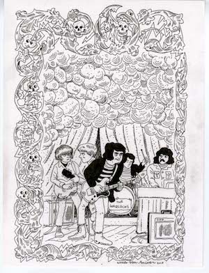 Grateful Dead Origins, Unused Cover — Noah Van Sciver Original Art