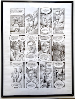 Howard Cruse Art: “STUCK RUBBER BABY” pg 159 (1994)  FRAMED