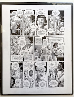 Howard Cruse Art: “STUCK RUBBER BABY” PAGE 203 (1994); Mounted