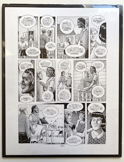 Howard Cruse Art: “STUCK RUBBER BABY” PAGE 205 (1994); Mounted
