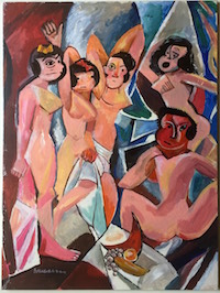 Gary Hallgren Original Art: LES DEMOISELLES de NANCY