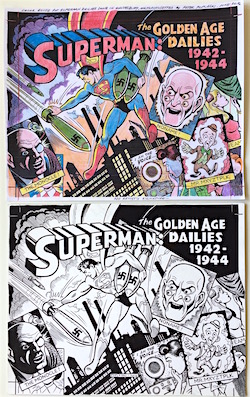 Peter Poplaski Original Art: Superman: The Golden Age Dailies 1942-1944 FRONT Cover