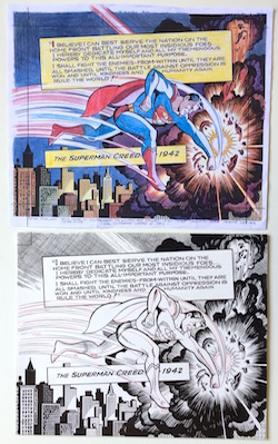 Peter Poplaski Original Art: Superman: The Golden Age Dailies 1942-1944 BACK Cover