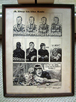 TIM BOXELL Original “Day in the Lab” (1972) from Snarf #2 FRAMED