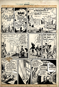 Will Eisner Original Spirit Art: Thanksgiving Spirit pg. 2 (1949)