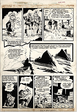 Will Eisner Original Spirit Art: Page 5 to The Prediction (1949)
