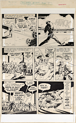 Will Eisner Original Spirit Art: The Good Ole Days p.6 (1950)